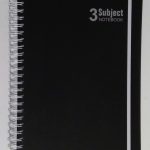 A4 3 subject notebook