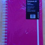 Notebook A5 3 in 1